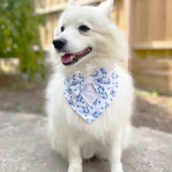 Blue Butterflies on white - Bandana