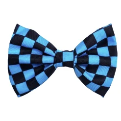 Blue Checkers - Bow Tie