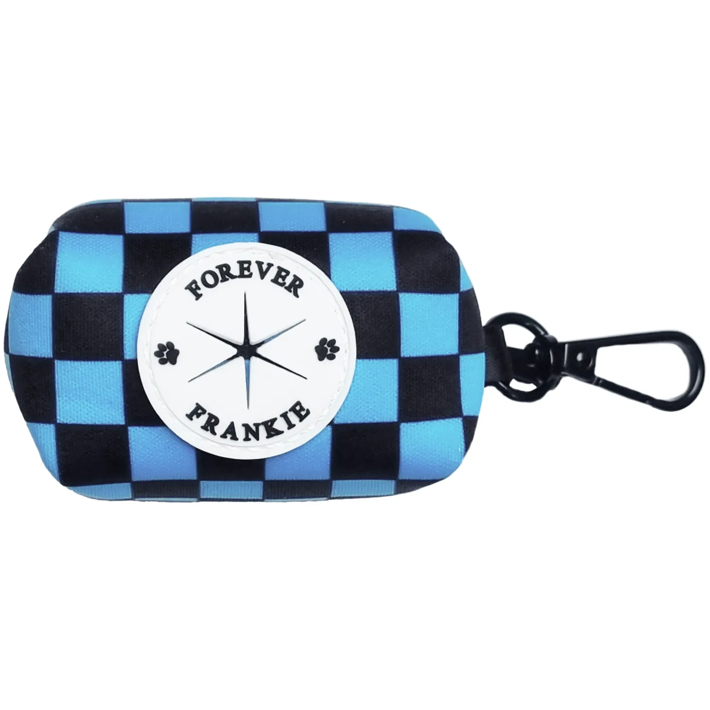 Blue Checkers - Poop Bag Holder