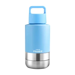Blue Portable Human / Dog Stainless Steel Adventure Drink Bottles