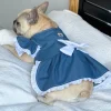 Denim & Lace - Ruffles Dog Dress with bow (Limited Edition)