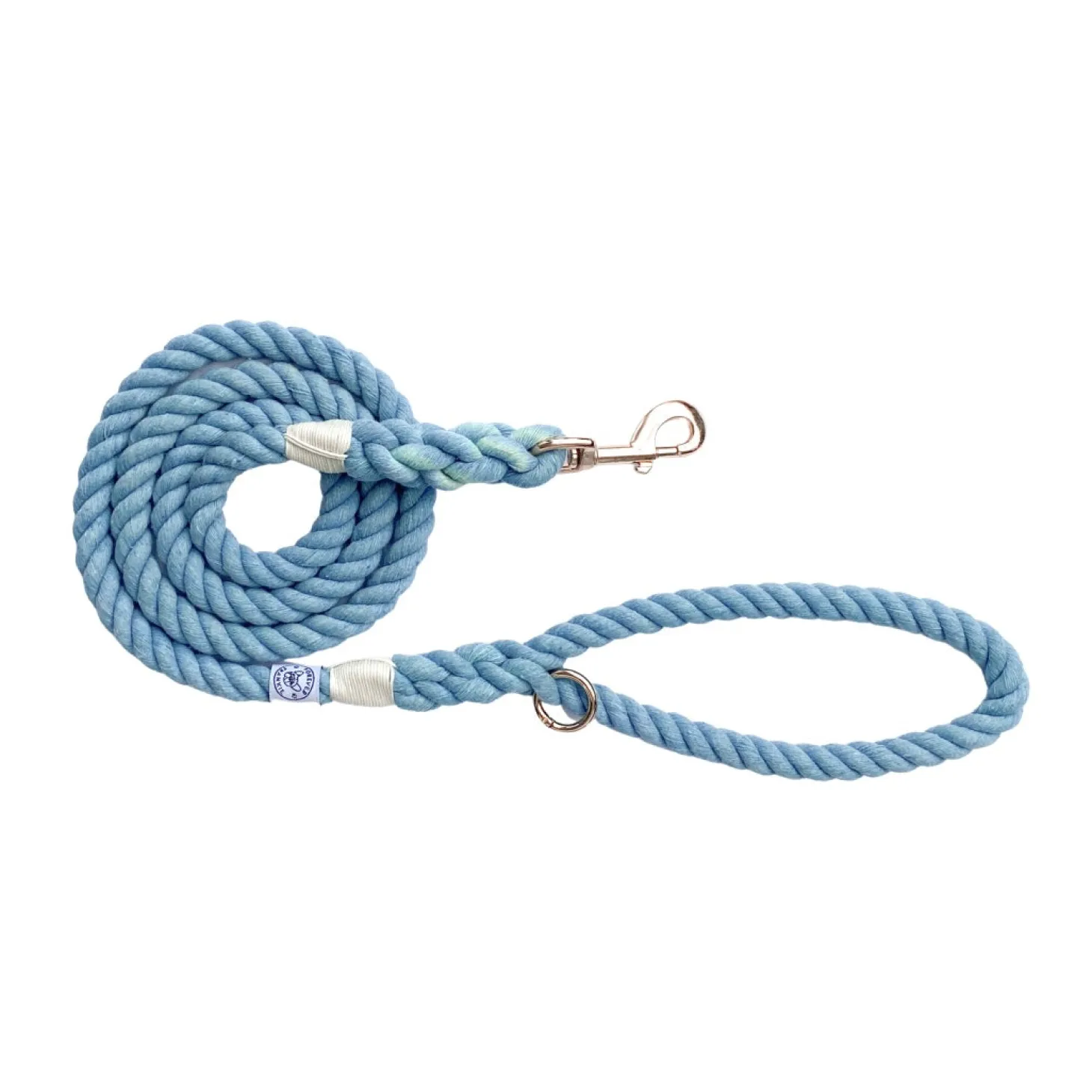 Denim Blue - Rope Dog Lead