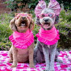Fluoro Pink Love Bandana