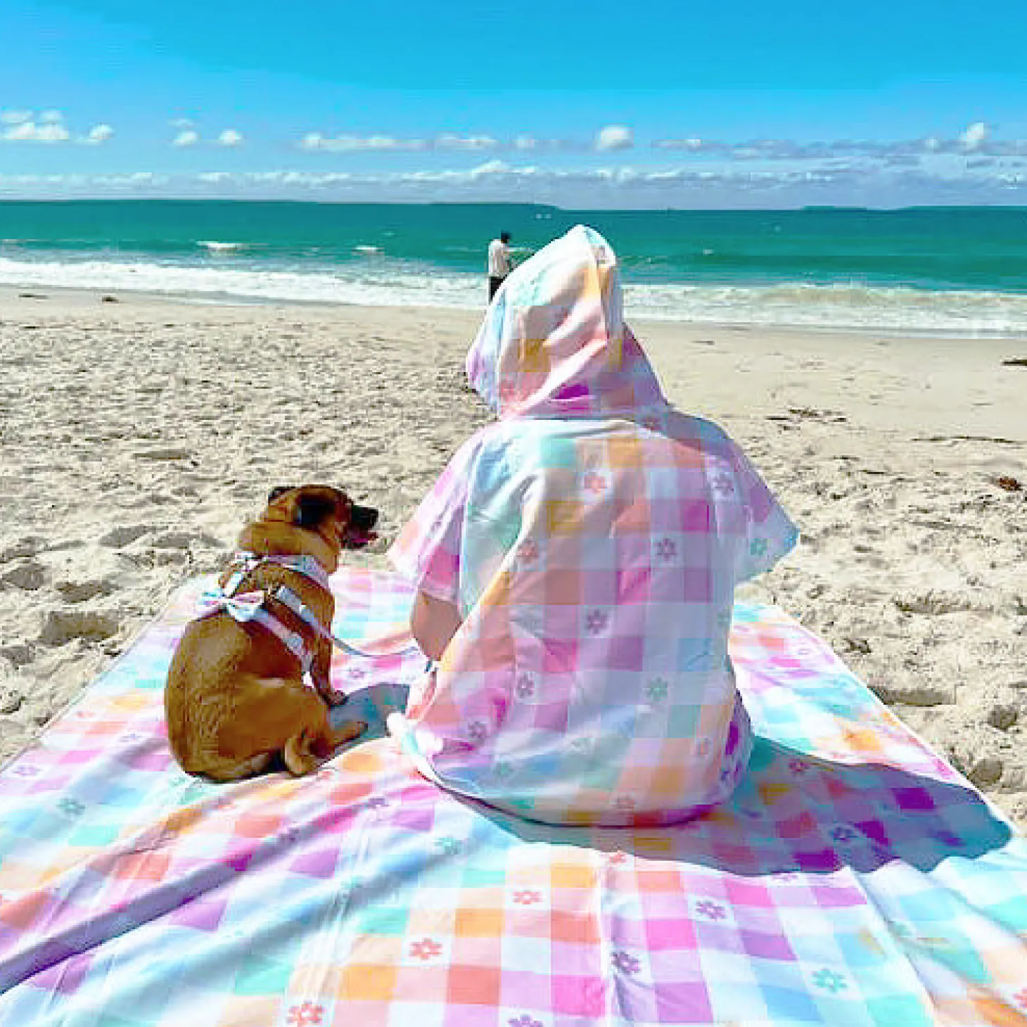 Gingham Wonderland - Beach Poncho