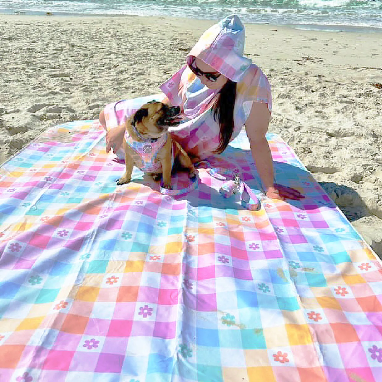 Gingham Wonderland - Beach Poncho