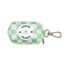 Green Check - Luxe Poop Bag Holder