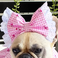 Luxe Cherry Gingham - Head Bow (Limited Edition)