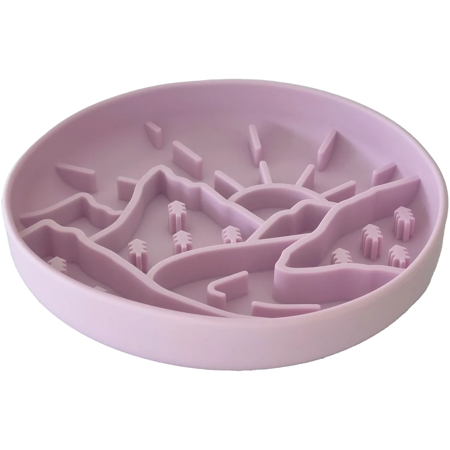 Luxe Mulberry Mountain Light - Slow Feed Bowl