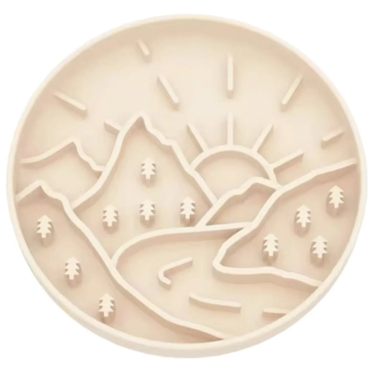 Luxe Pale Mountain Light - Slow Feed Bowl