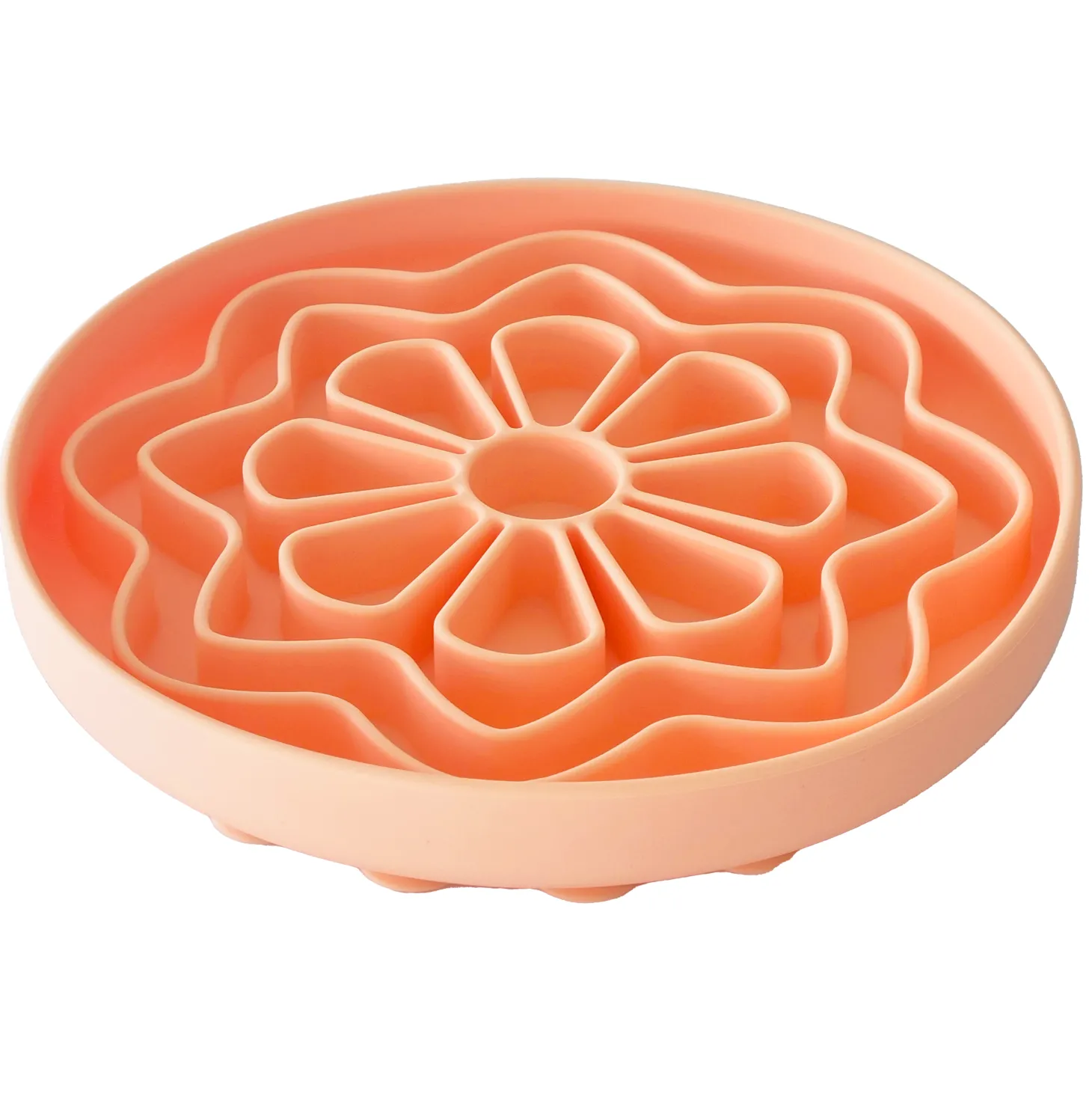 Luxe Peach Flower - Slow Feed Bowl