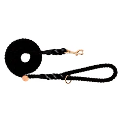Midnight Black - Rope Dog Lead