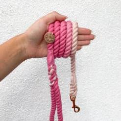 Ombre Pink - Rope Dog Lead