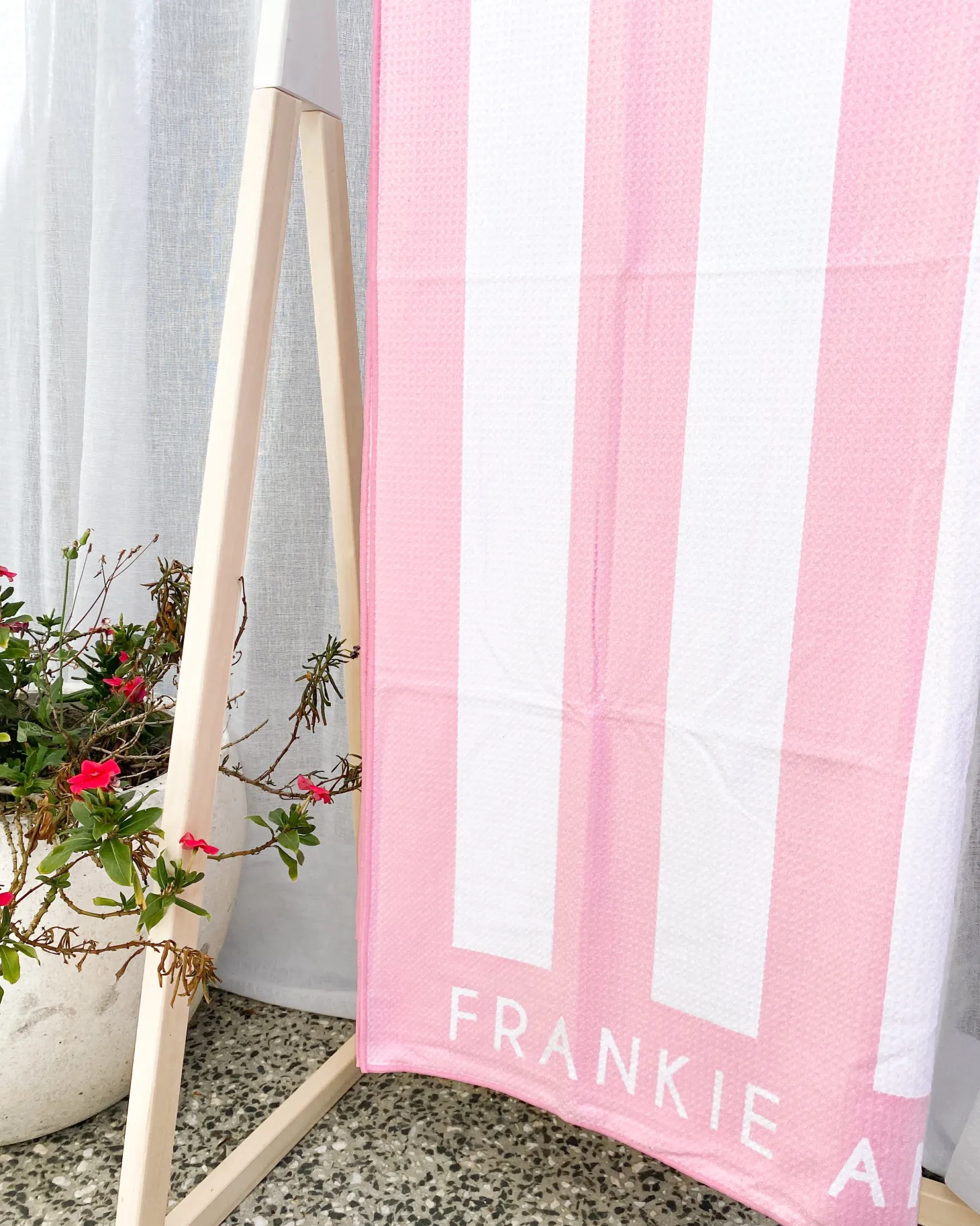 Pink Candy Stripe - Beach & Bath Towel - End Of Line