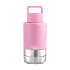 Pink Portable Human / Dog Stainless Steel Adventure Drink Bottles