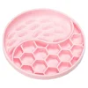 Pink Wet & Dry Fish / Honeycomb Feed Bowl