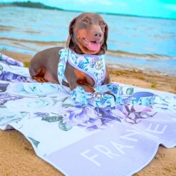 Purple Floral - Beach & Bath Towel - End Of Line