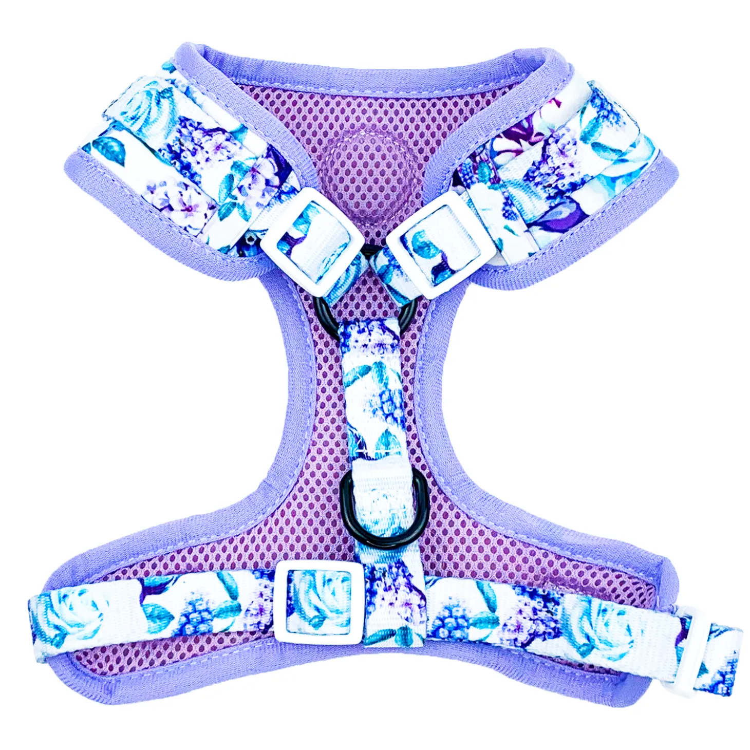 Purple Floral -Adjustable Harness