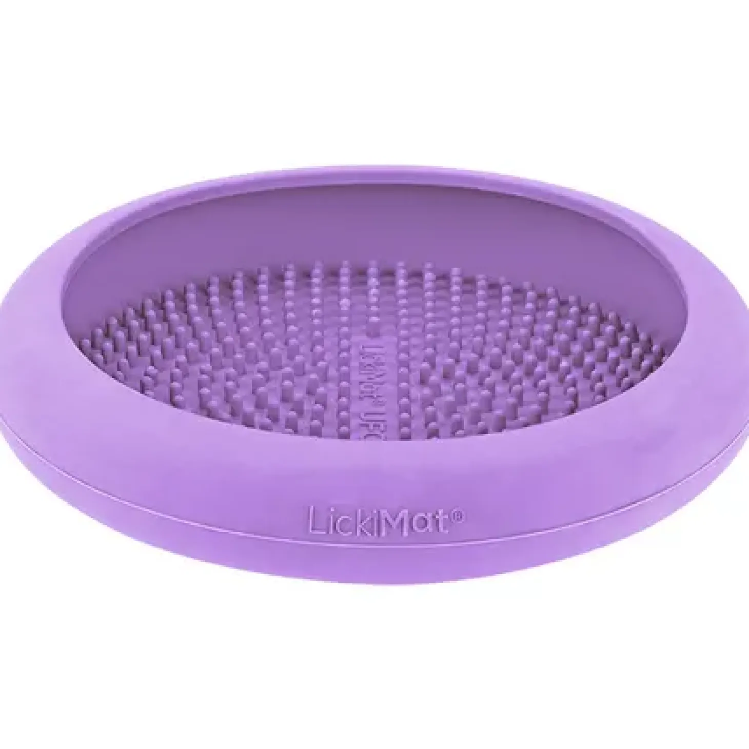Purple Lickimat UFO Slow Food Anti-Anxiety Licking Dog Bowl