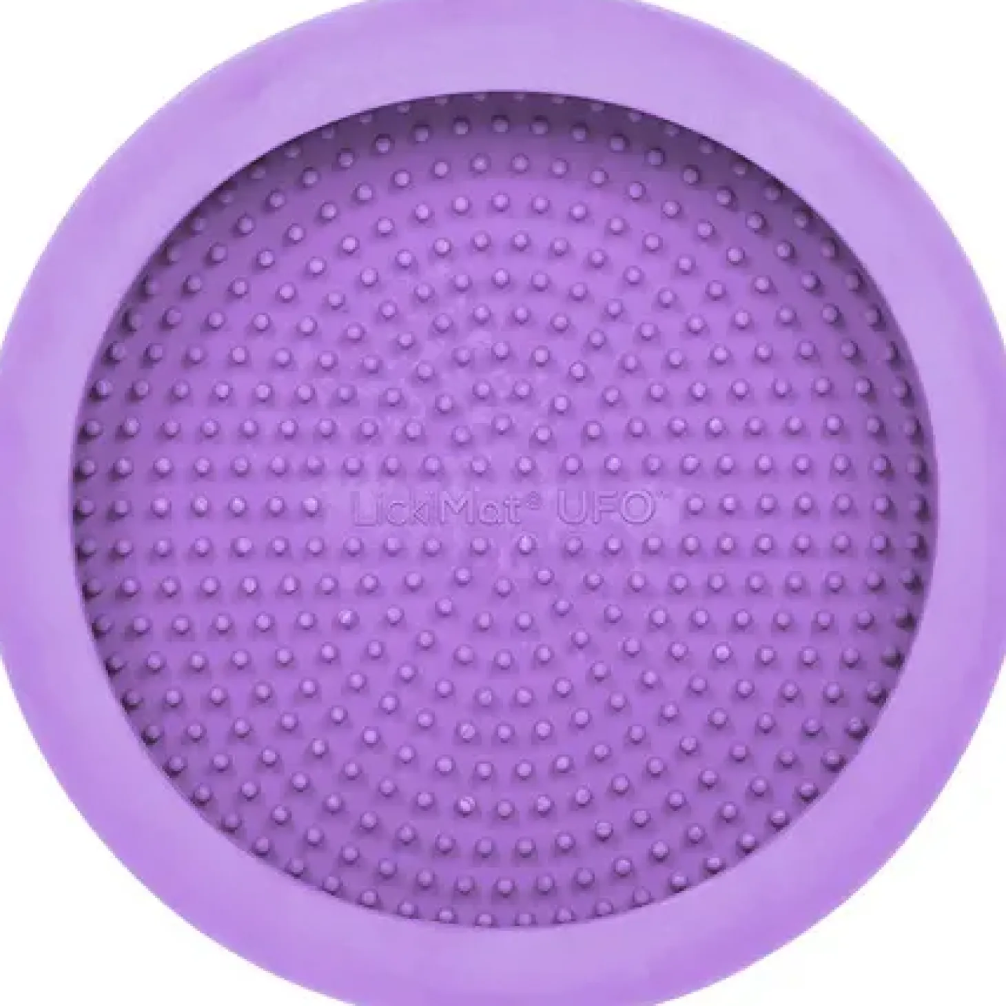 Purple Lickimat UFO Slow Food Anti-Anxiety Licking Dog Bowl