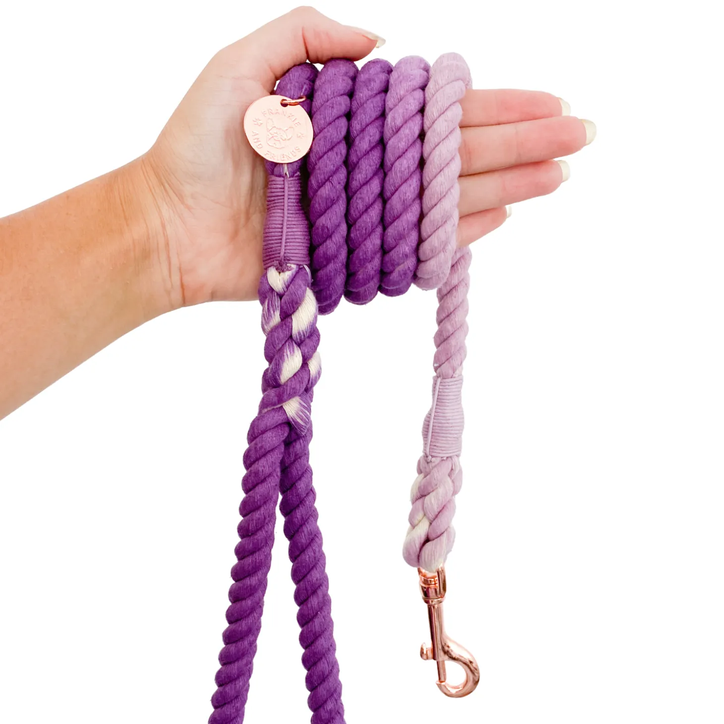 Purple Ombre - Rope Dog Lead