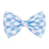 Sky Blue Check - Bow Tie