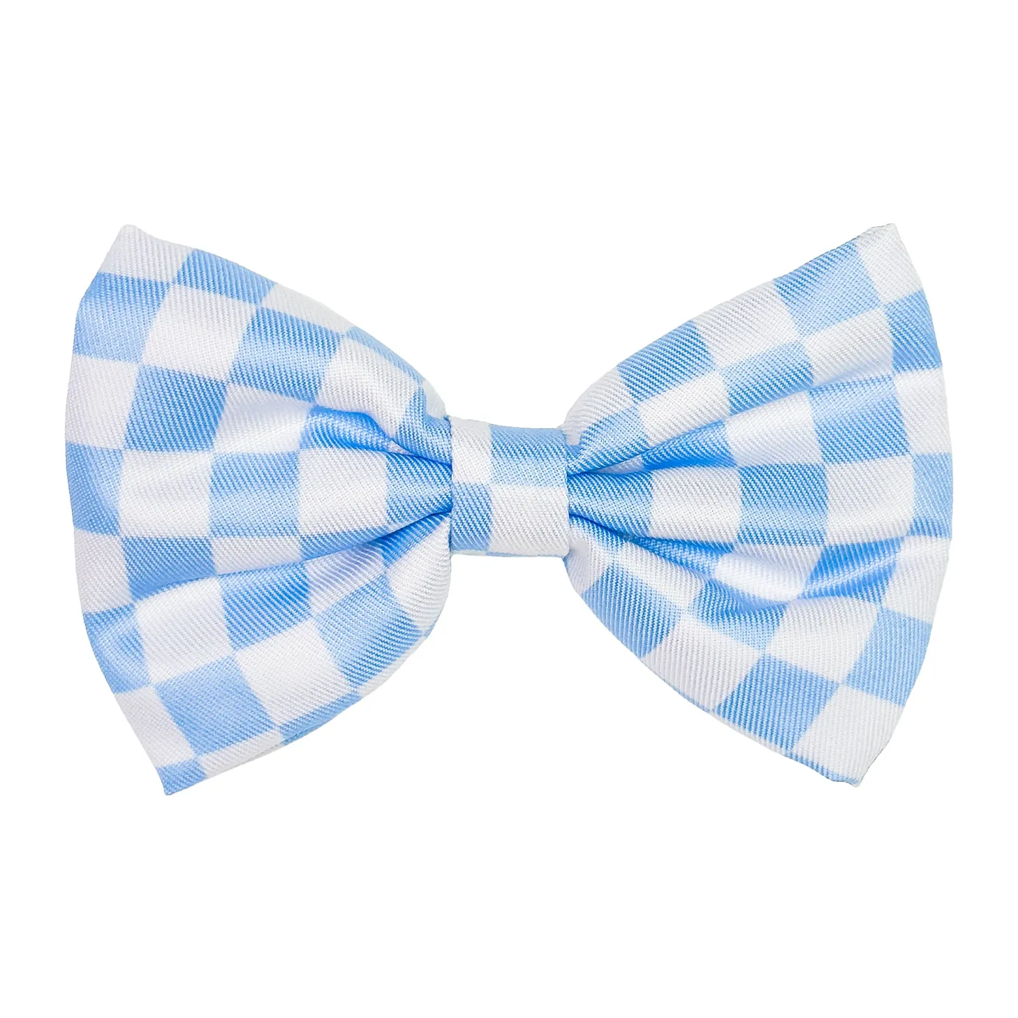 Sky Blue Check - Bow Tie