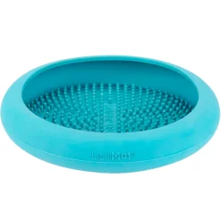 Turqouise Lickimat UFO Slow Food Anti-Anxiety Licking Dog Bowl
