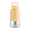 Yellow Portable Human / Dog Stainless Steel Adventure Drink Bottles
